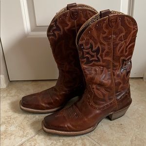 Women’s Ariat Brown Cowgirl Boots Size 10